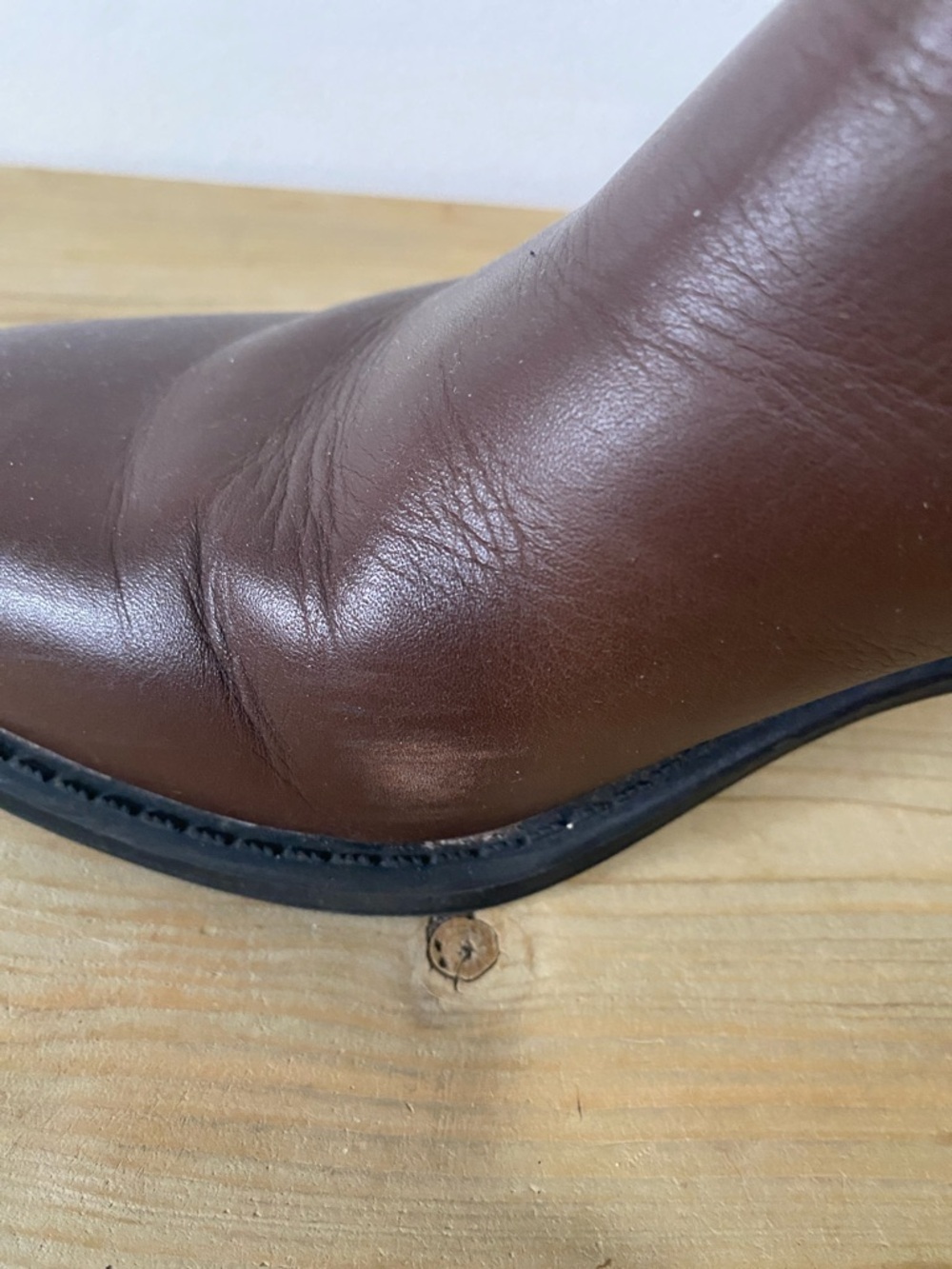 Cougar Fargo Brown Leather Chelsea Block Heel Ankle Boots 9M - Picture 5 of 12